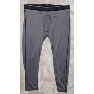 Nike Pro Dri-Fit 3/4 Iron Gray Compression Tights Activewear Pants Mens Size 3XL